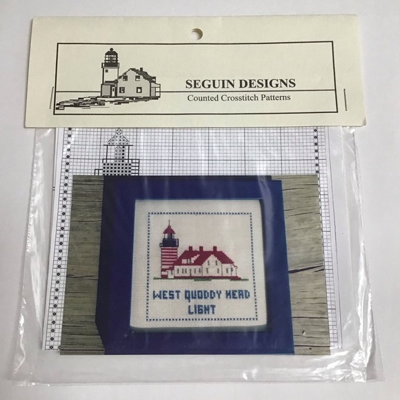 Seguin Designs Counted Cross Stitch PATTERN ONLY West Quoddy Head Lighthouse ME - Picture 2 of 4